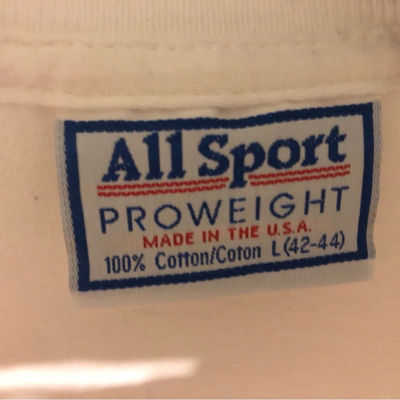 LOUIE ANDERSON VINTAGE T-SHIRT- All Sport Proweight. Size L. Autographed. - Picture 7 of 7